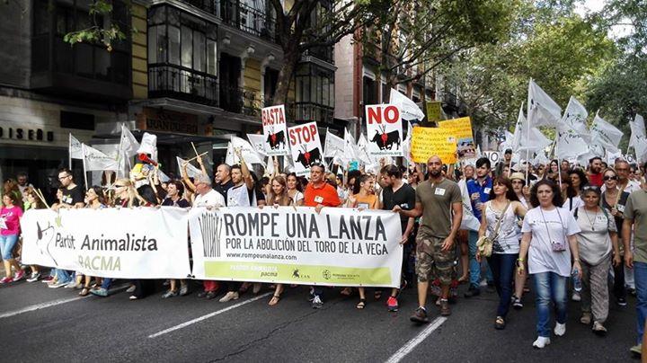Miles protestan contra evento taurino en España