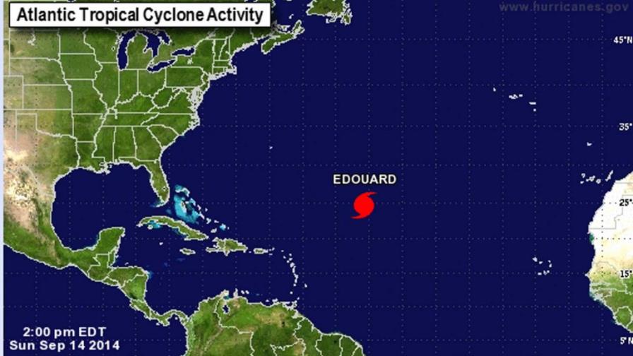 Tormenta tropical Edouard se convierte en el cuarto huracán de la temporada