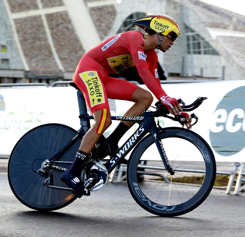 Alberto Contador su 3ra Vuelta, Malori gana la contrarreloj