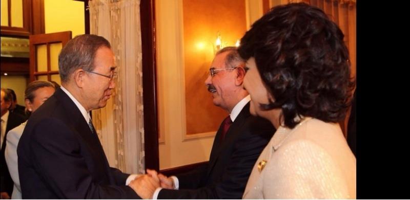 Presidente Medina recibe a Ban Ki-moon