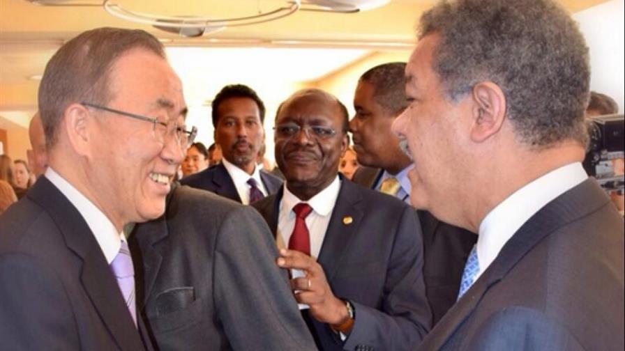 Leonel habla con el secretario de la ONU sobre alimentos y empleo