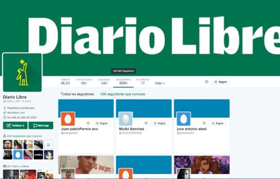 Diario Libre alcanza los 500 mil seguidores en Twitter