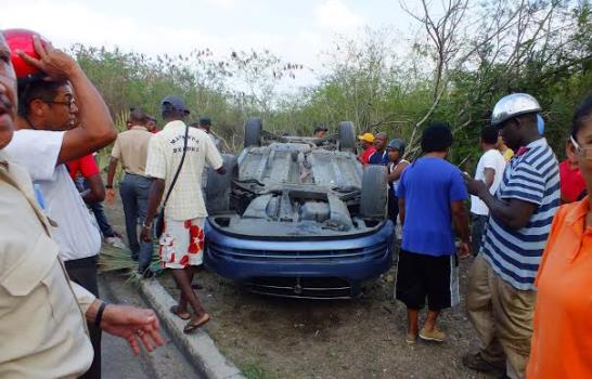 Dos heridos en un accidente en Boca Chica