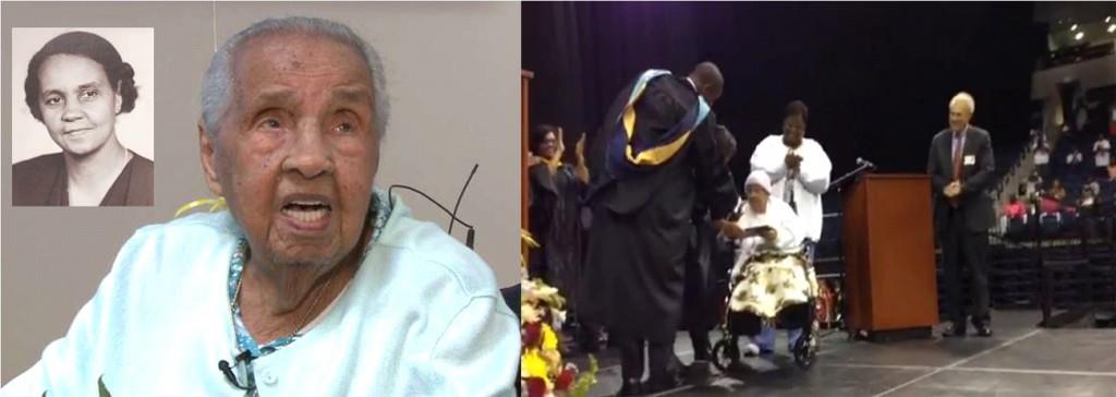 Anciana de 111 años se gradúa de bachiller en Virginia; dice no está vieja porque es señorita