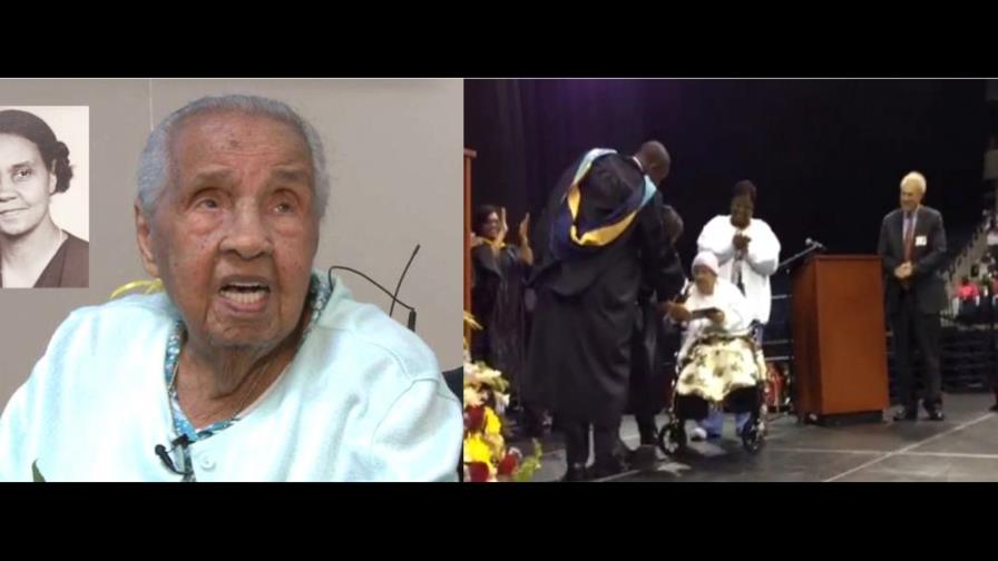 Anciana de 111 años se gradúa de bachiller en Virginia; dice no está vieja porque es señorita