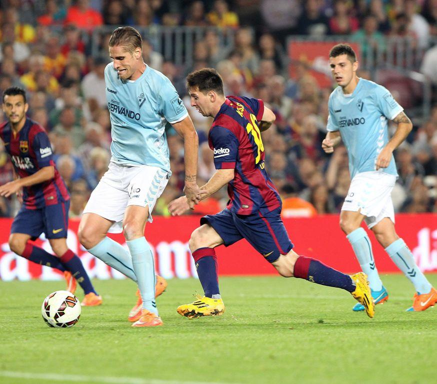 Messi acecha a Zarra; Xavi ejerce de genio y Neymar se luce en triunfo del Barcelona