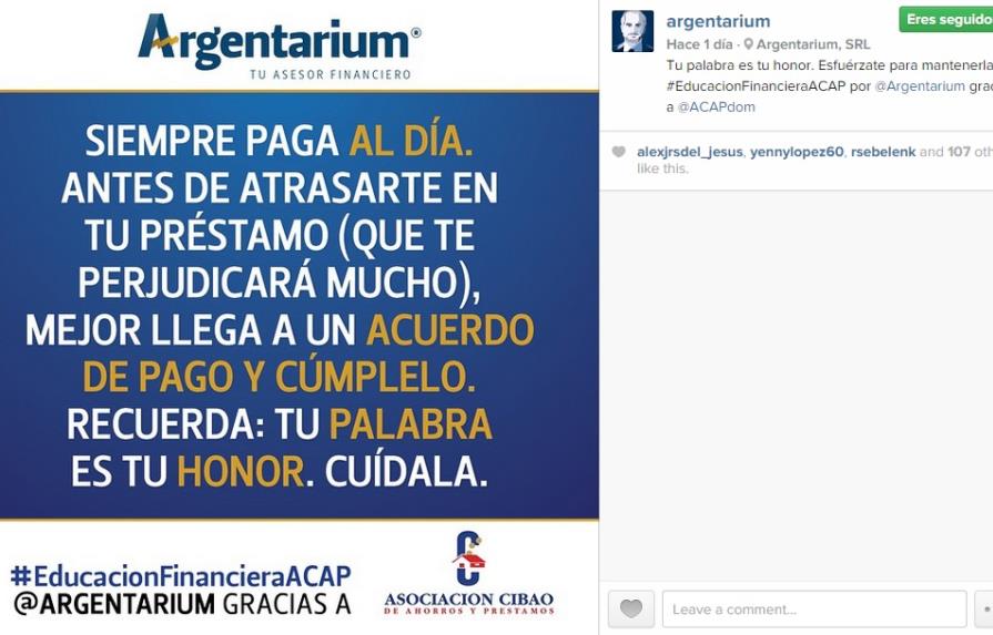 ACAP y Argentarium unidos para educar financieramente en las redes sociales