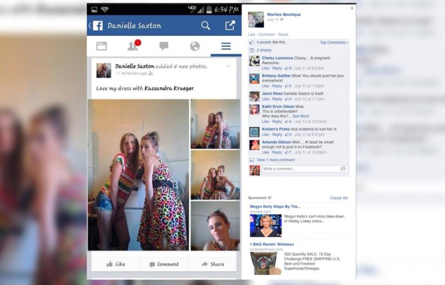 Facebook: Arresto por robo de prendas de vestir