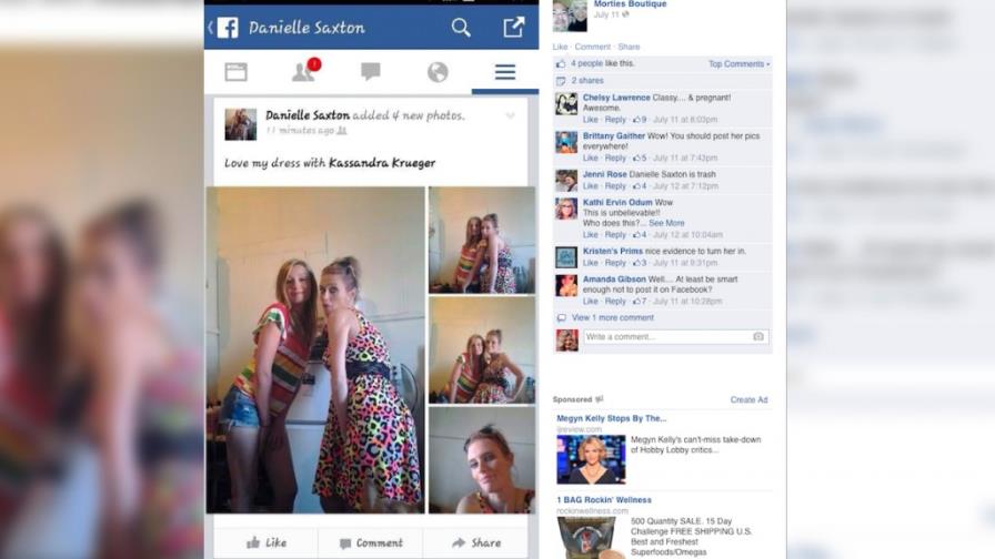 Facebook: Arresto por robo de prendas de vestir