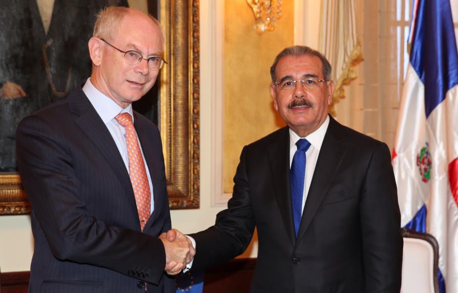 Danilo Medina y Herman Van Rompuy acuerdan fomentar comercio