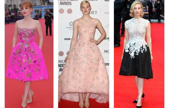 Cinco espectaculares vestidos de Oscar de la Renta en las alfombras rojas