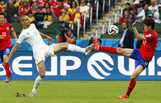 Argelia vence 4-2 a Corea del Sur en Mundial de Fútbol