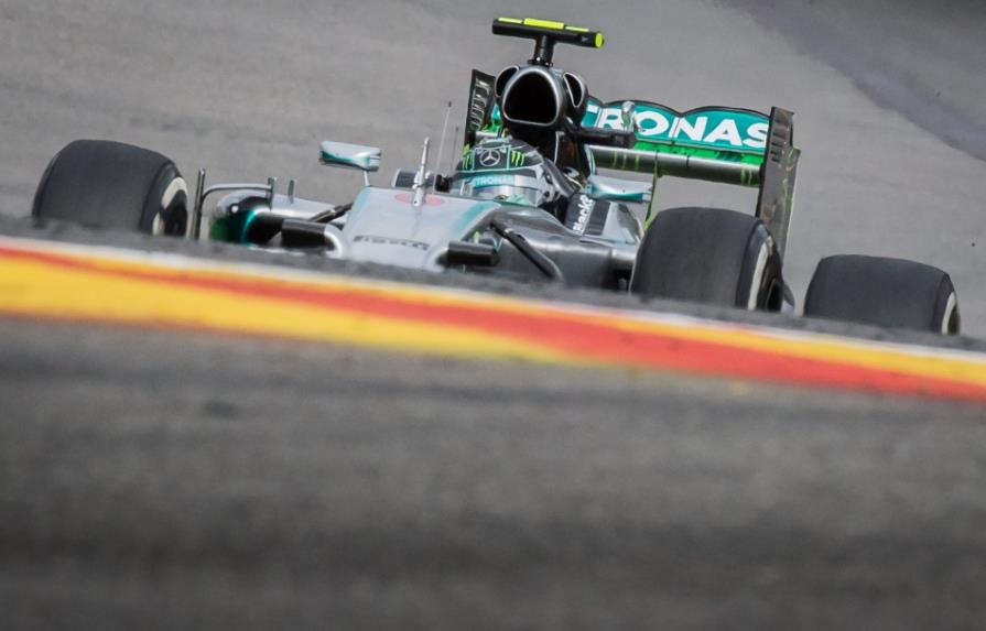 Nico Rosberg fue el más rápido en la 1ra prueba del GP de Bélgica
