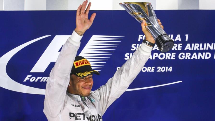 Hamilton gana el GP de Singapur F1 Hamilton gana el GP de Singapur F1