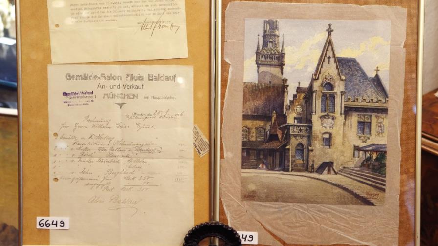 Subastan cuadro pintado por Hitler