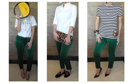 Un pantalón, tres estilos