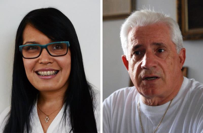 El Padre Gregorio Alegría y Francina Hungría, Hombre y Mujer del Año 2013