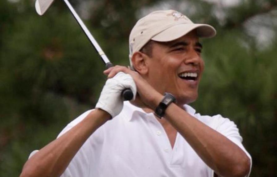 Presidente USA juega golf con Derek Jeter en Las Vegas