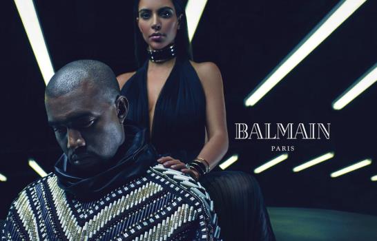 Kim Kardashian y Kanye West para Balmain Kim Kardashian y Kanye West para Balmain