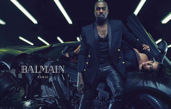Kim Kardashian y Kanye West para Balmain Kim Kardashian y Kanye West para Balmain