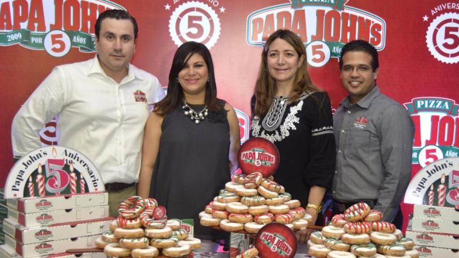 Papa Johns festeja sus cinco años