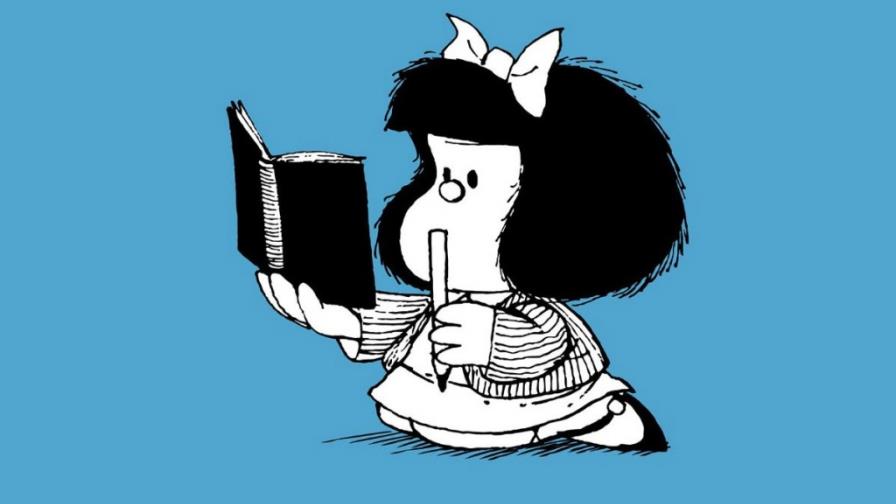 Mafalda, el estandarte del Día del Libro en una jornada de recuerdo a Gabo