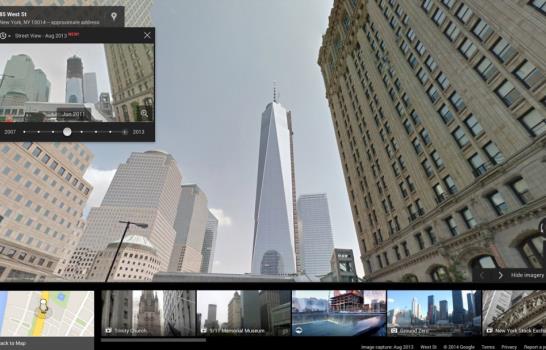 Google introduce en sus mapas la posibilidad de ver imágenes del pasado