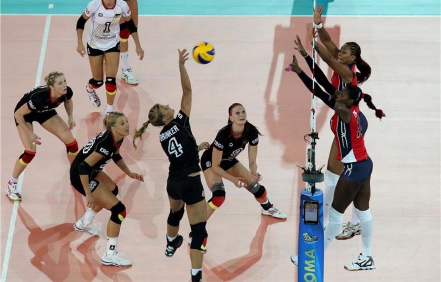 Selección de voleibol de la República Dominicana derrotó en cinco reñidos sets a Alemania