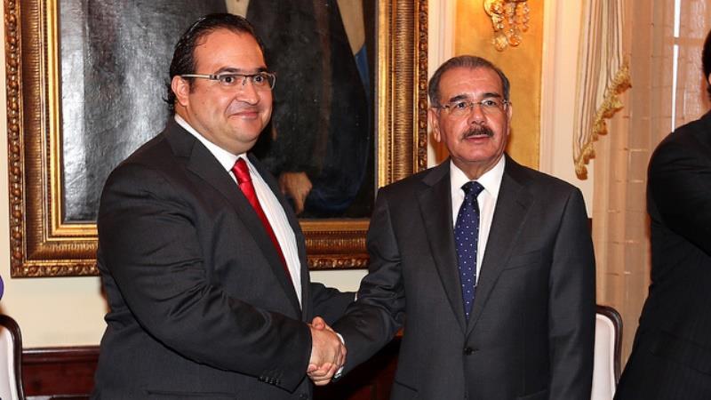 Presidente Medina recibe al gobernador de Veracruz