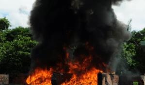 Perú incinera más de 20 toneladas de droga incautadas a lo largo de cinco meses