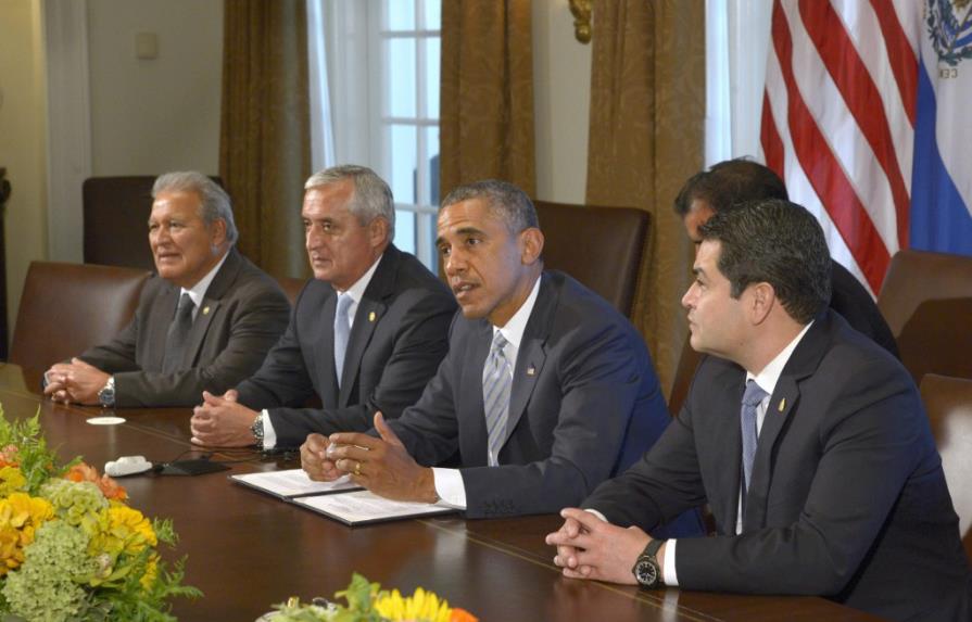Obama y los presidentes centroamericanos reunidos en la Casa Blanca