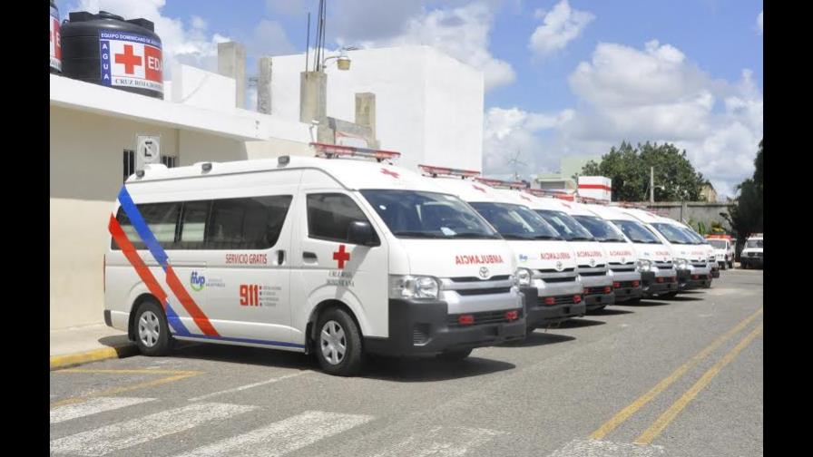 Cruz Roja Dominicana integra flotilla de ambulancias al 911 Cruz Roja Dominicana integra flotilla de ambulancias al 911