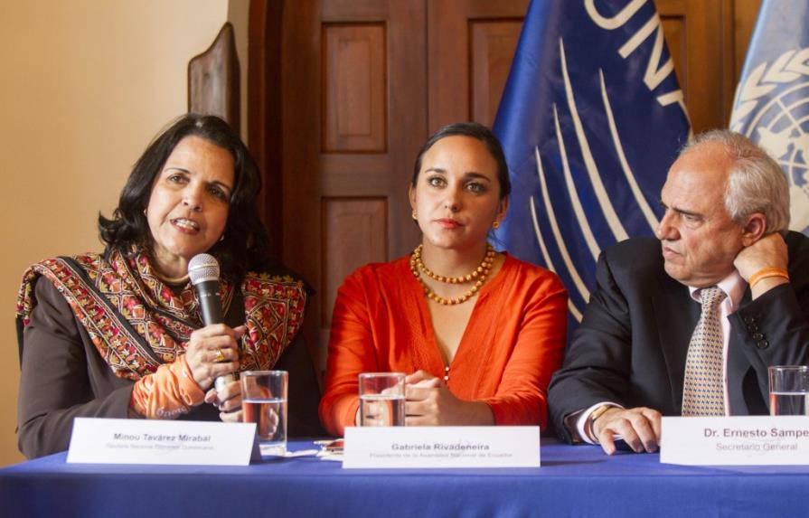 Minou Tavárez reivindica en Ecuador la memoria de las Mirabal contra la violencia