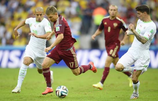Argelia empata 1-1 con Rusia y avanza a segunda ronda del Mundial; Bélgica 1, Korea 0