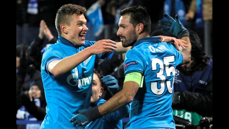 Zenit elimina a Benfica de Liga de Campeones