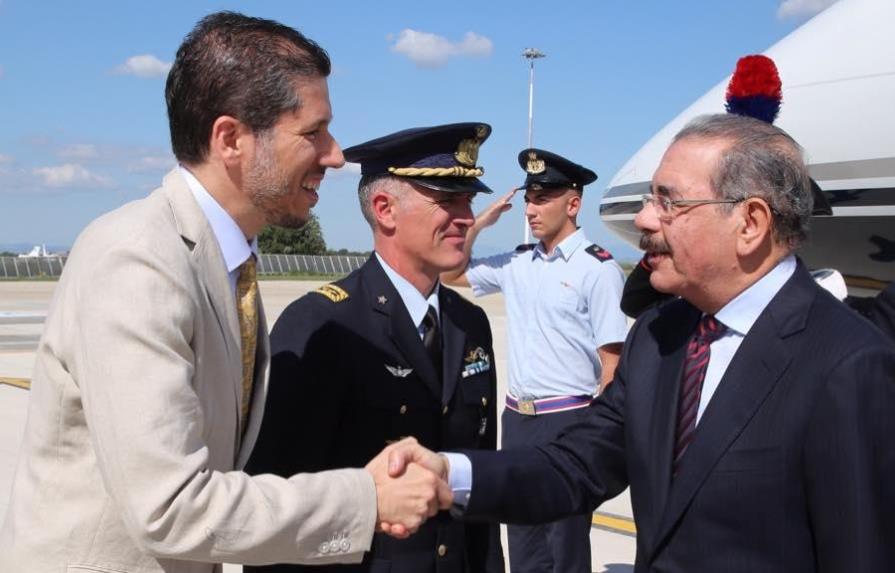Danilo Medina llega a Roma