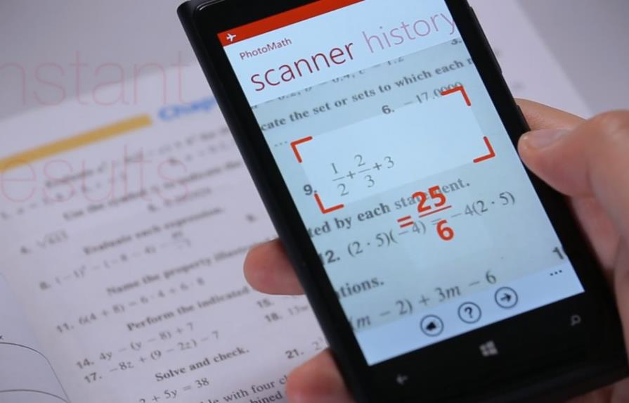 Una aplicación resuelve cálculos matemáticos con la cámara del móvil