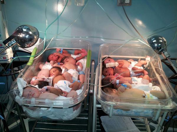 Salud Pública confirma foto de niños amontonados es de Maternidad La Altagracia