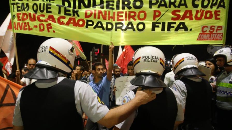 Brasil: Protestas contra Mundial pierden fuerza Brasil: Protestas contra Mundial pierden fuerza