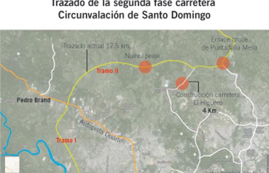 El tramo dos de la Circunvalación de Santo Domingo incluye un nuevo peaje
