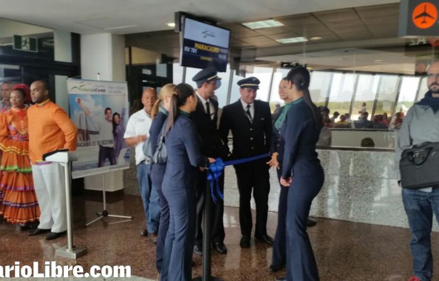 Inauguran una nueva ruta aérea Santo Domingo-Maracaibo