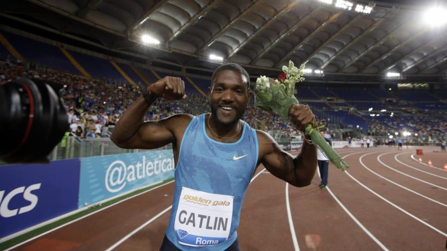 Justin Gatlin gana en la Gala Dorada con tiempo de 9,75