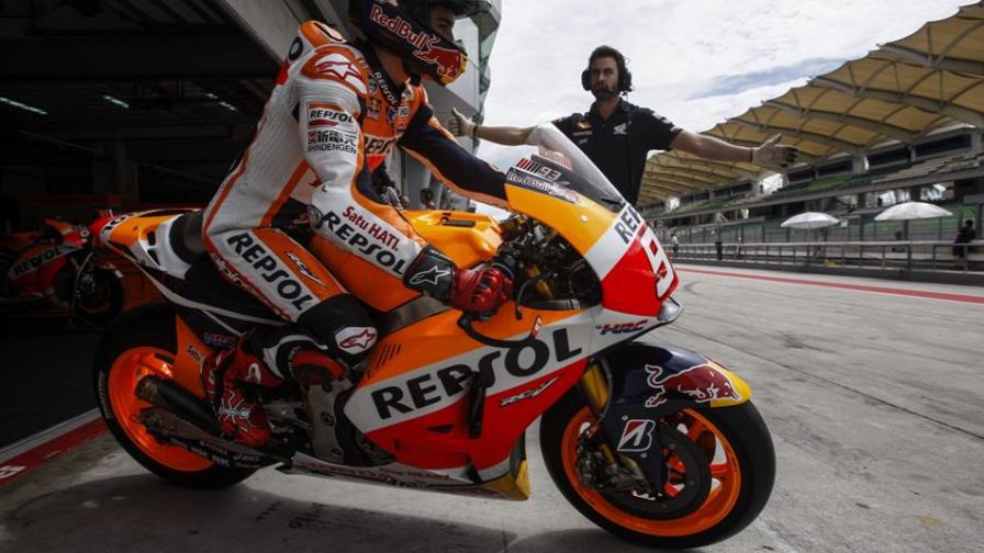 Marc Márquez marca el ritmo en su penúltima vuelta en entrenamiento MotoGP