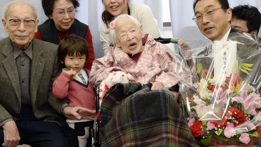 La persona más anciana del mundo celebra antes su cumpleaños La persona más anciana del mundo celebra antes su cumpleaños