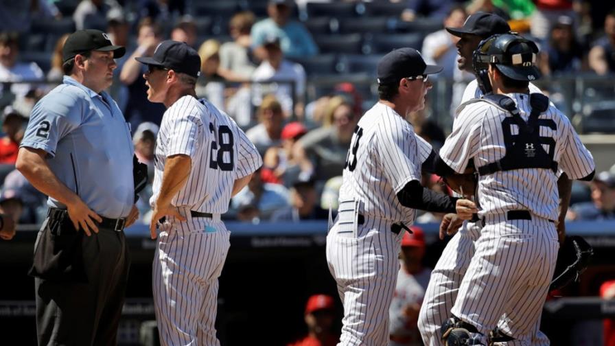 CC Sabathia luce antes de expulsión, Yanquis barren a Angelinos
