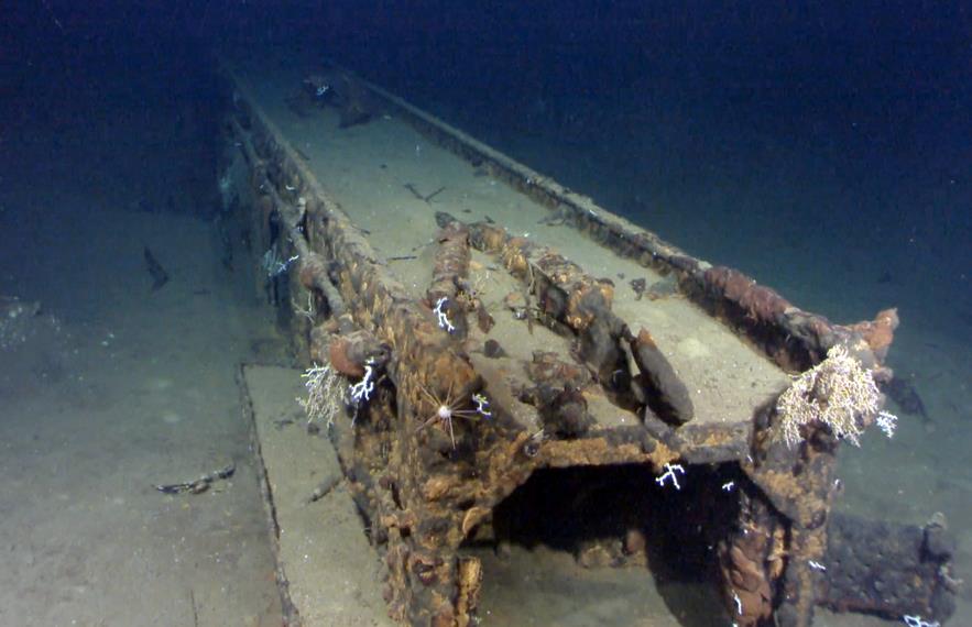 Extripulante reconoce restos de barco japonés hundido