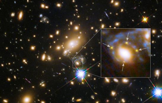 Cuatro explosiones en una supernova reafirman la teoría de Einstein