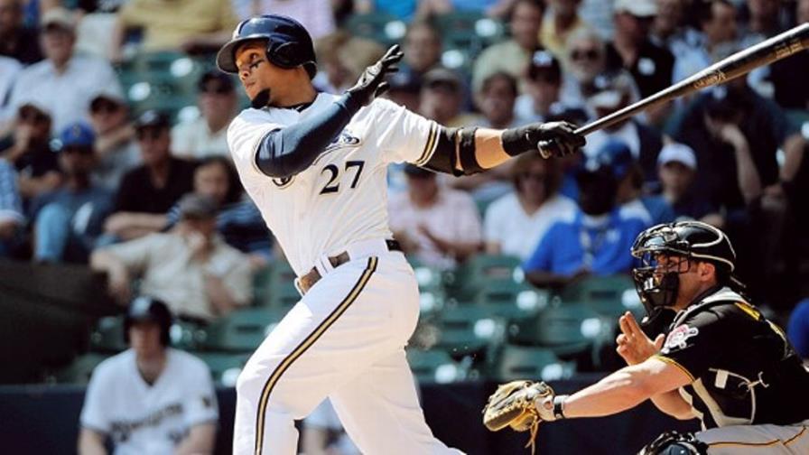 El dominicano Carlos Gómez encarna la garra de los Cerveceros El dominicano Carlos Gómez encarna la garra de los Cerveceros