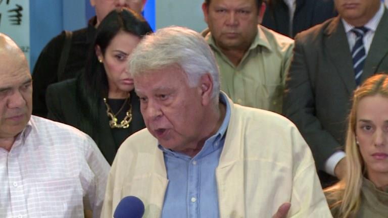 Felipe González deja Venezuela al no obtener permiso para ver opositores presos