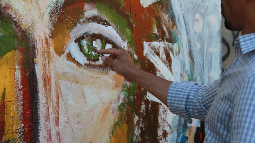 Artista dominicano pintará en el Michel Square Park